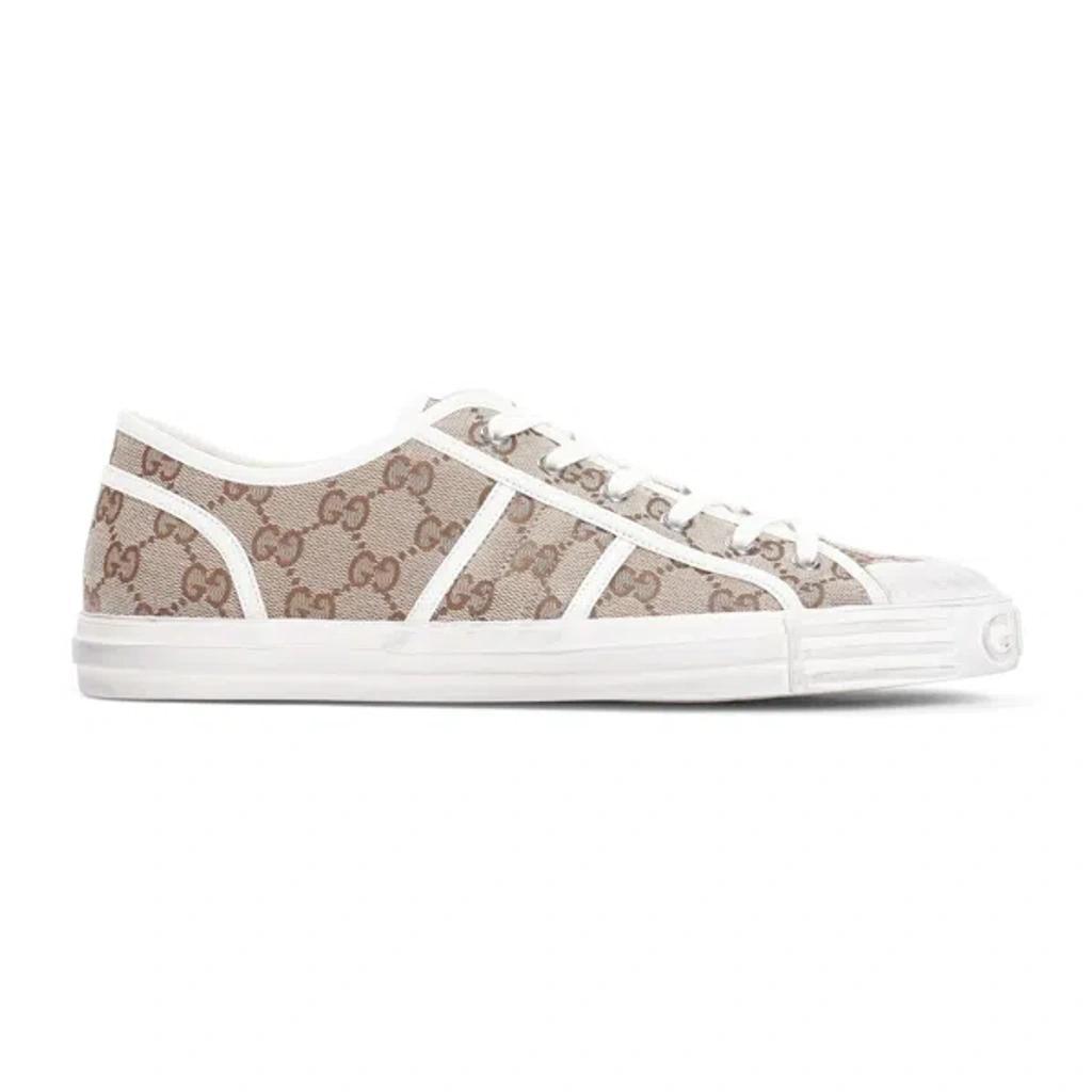 GUCCI Julio Gg Canvas Low-top Sneakers In Brown Product Image