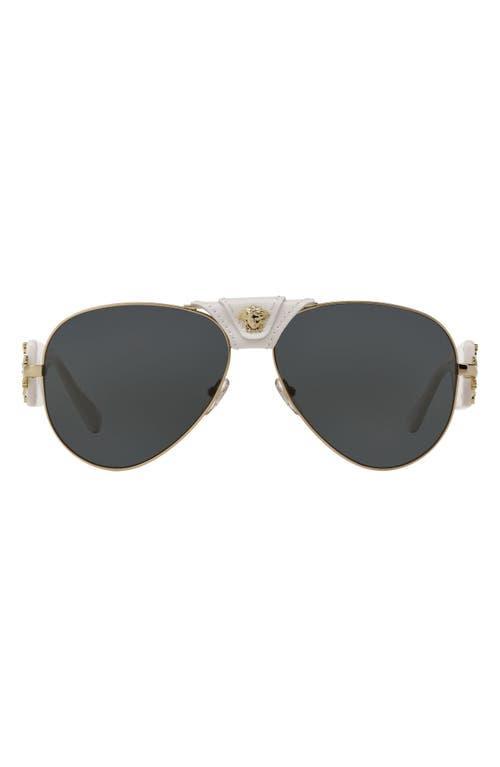 Versace Medusa 62mm Aviator Sunglasses Product Image