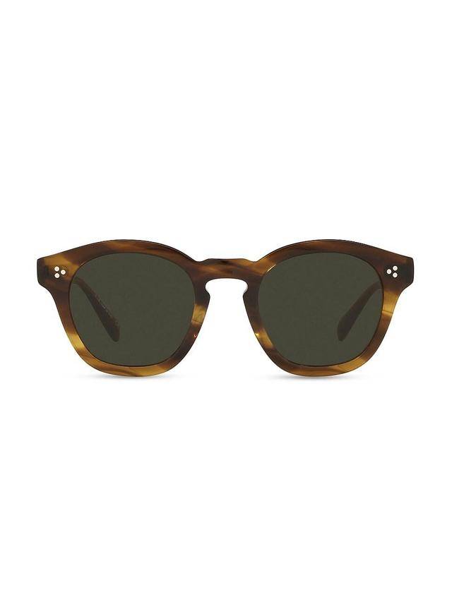 Mens 48MM Round Sunglasses Product Image