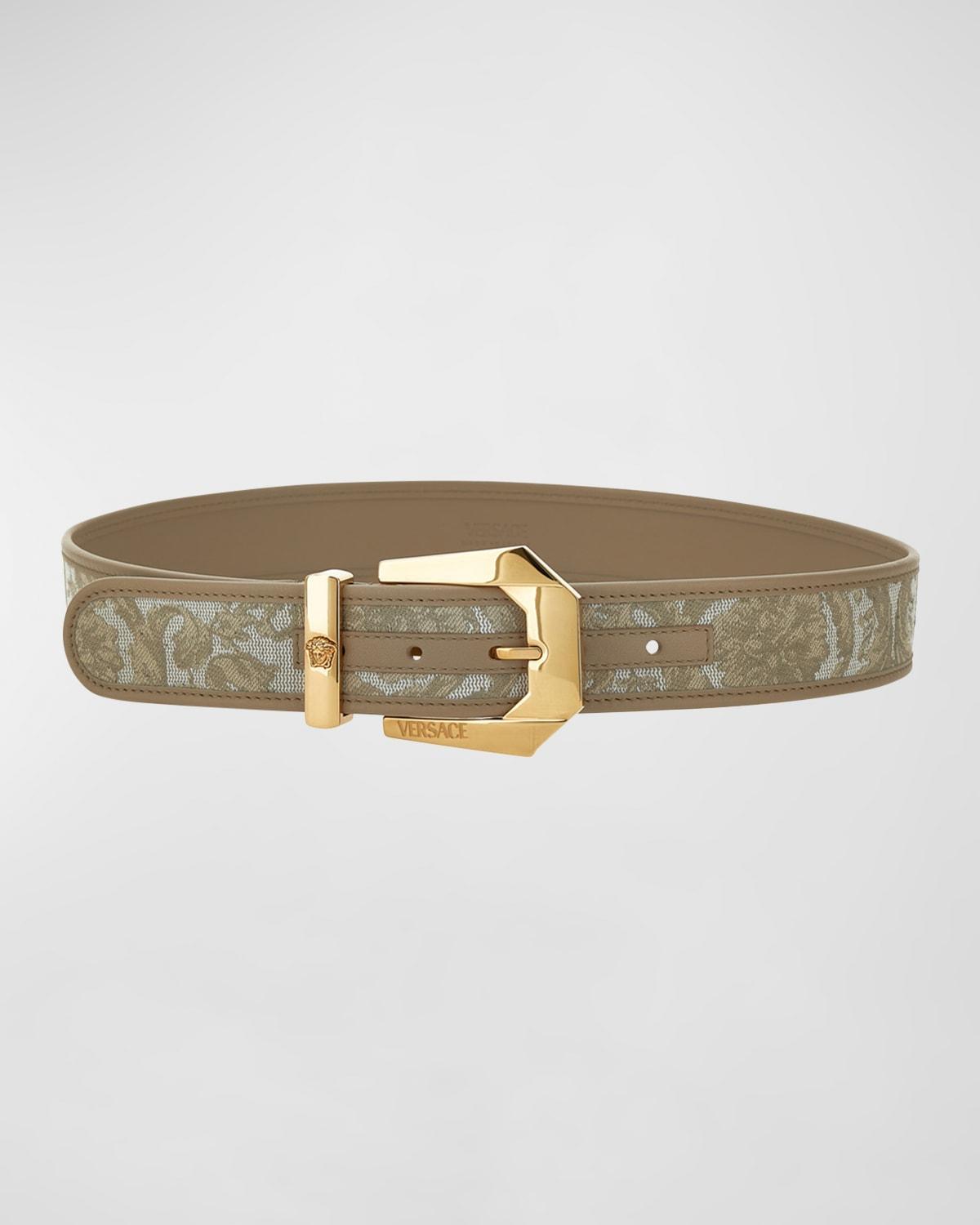 Barocco Jacquard Mixed-Media Belt Product Image