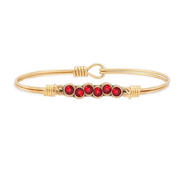 Luca + Danni January Starlight Bangle Bracelet, Womens Gold Tone Product Image