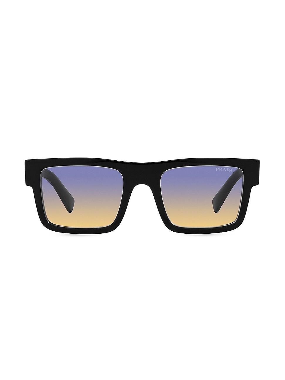 Mens 52MM Rectangular Sunglasses Product Image