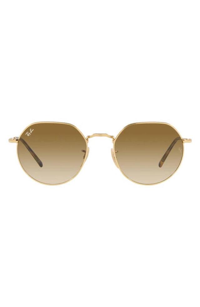 RAY BAN Jack 55mm Irregular Sunglasses In Gold Flash Product Image