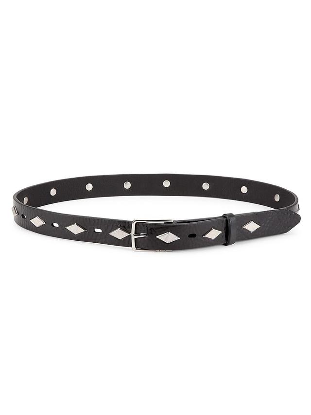 Womens Colin Studded Leather Belt Product Image