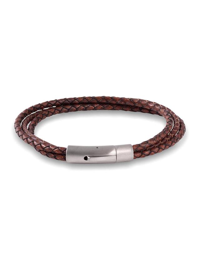 Braided Leather Bracelet Product Image