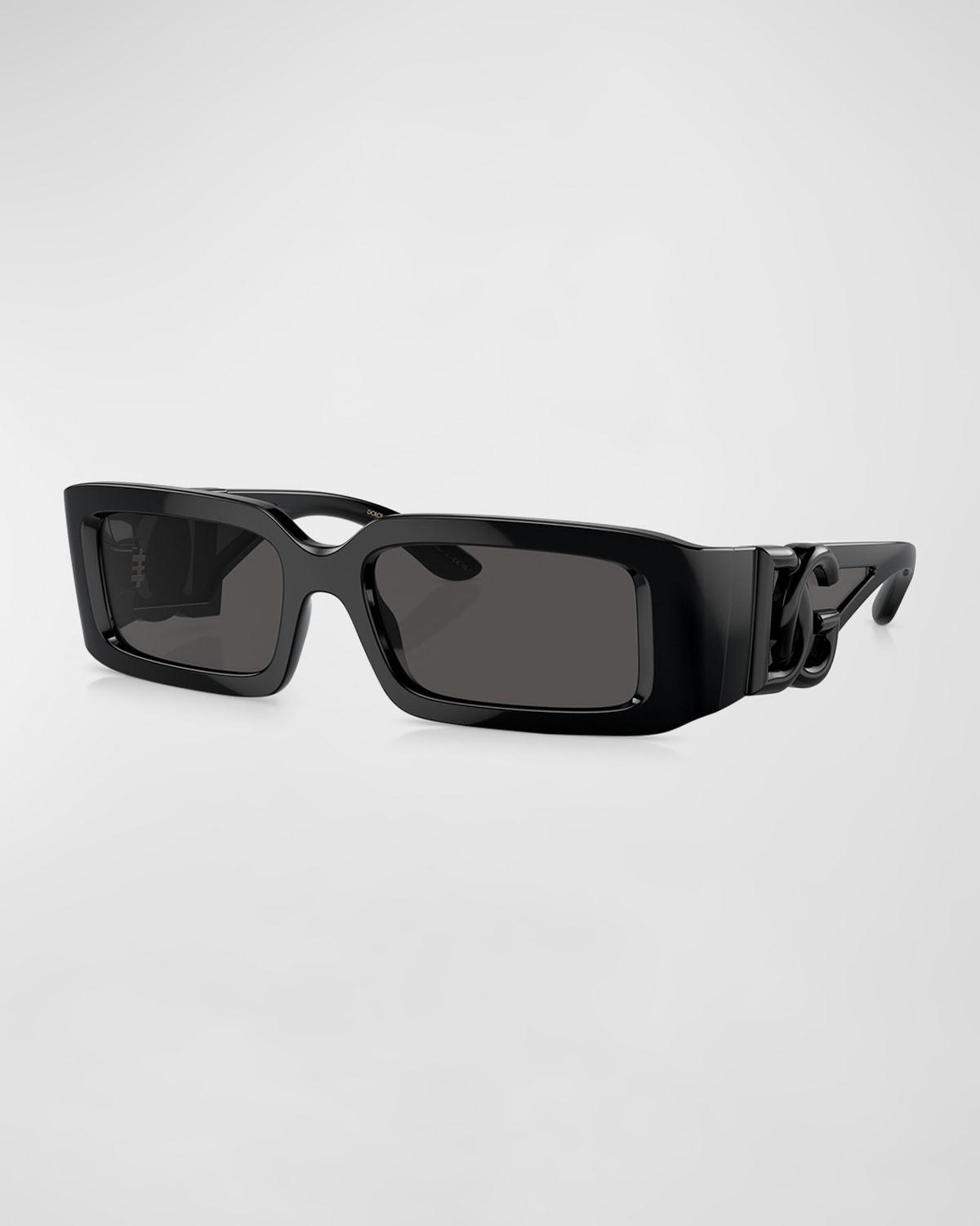 Mens 53MM Rectangular Sunglasses Product Image