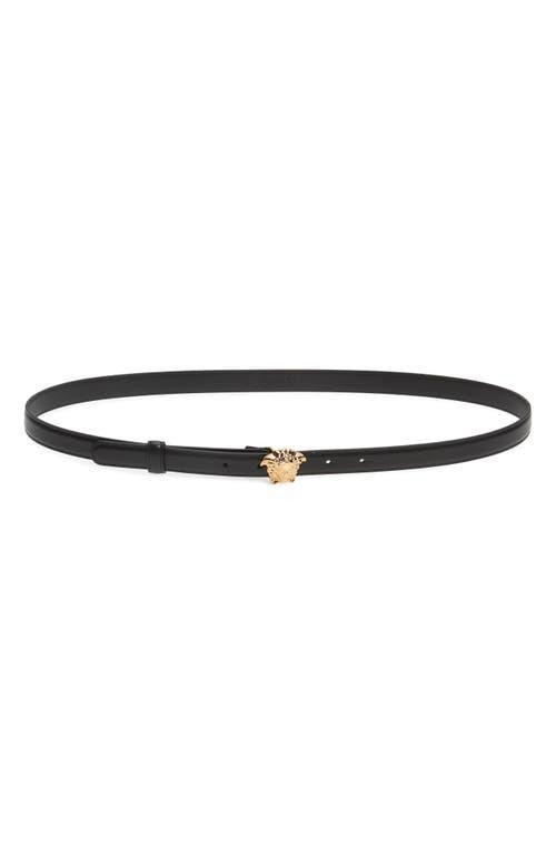 Versace Medusa Leather Skinny Belt Product Image