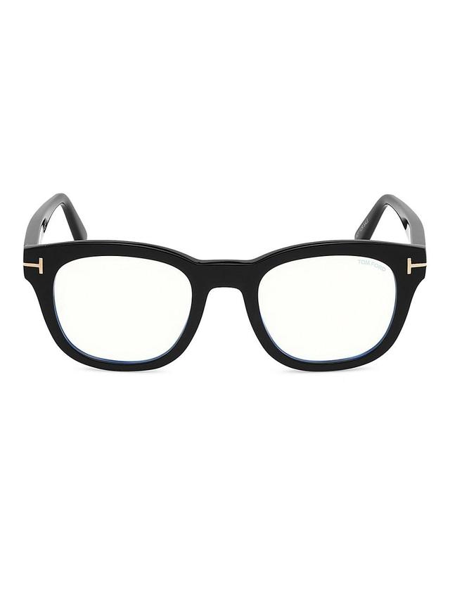 Mens Blue Block 50MM Square Sunglasses Product Image