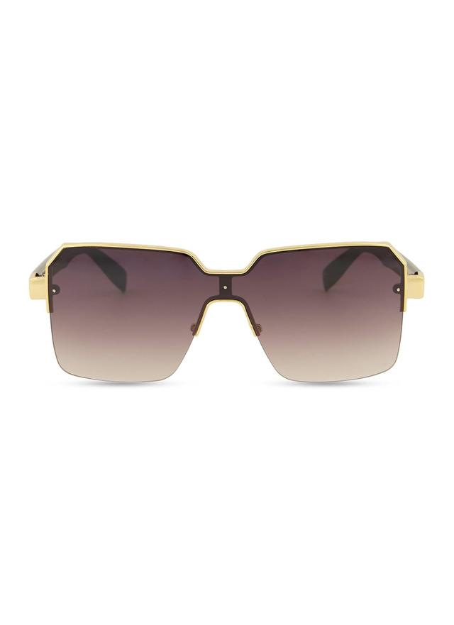 Metallic Detail Ombre Lens Sunglasses Female Product Image