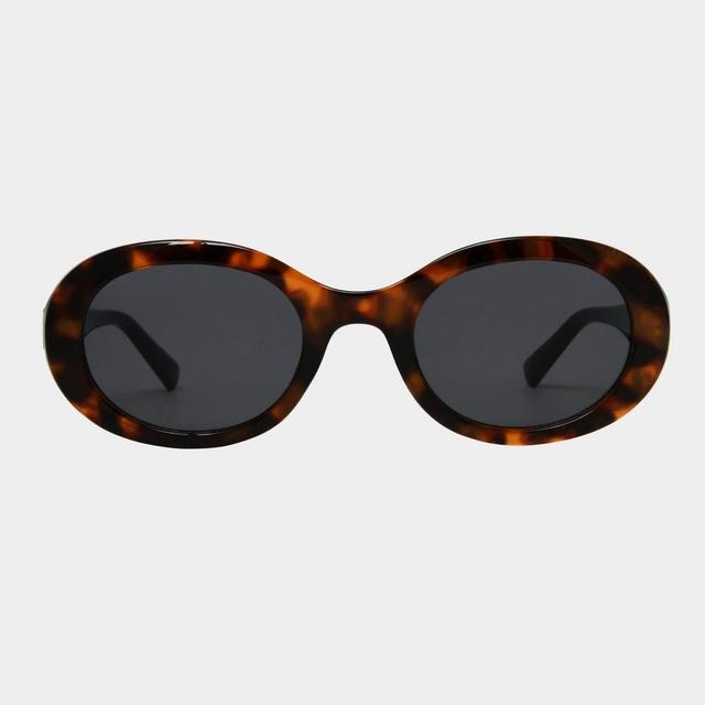 Womens Plastic Oval Sunglasses - Universal Thread Tortoise Product Image