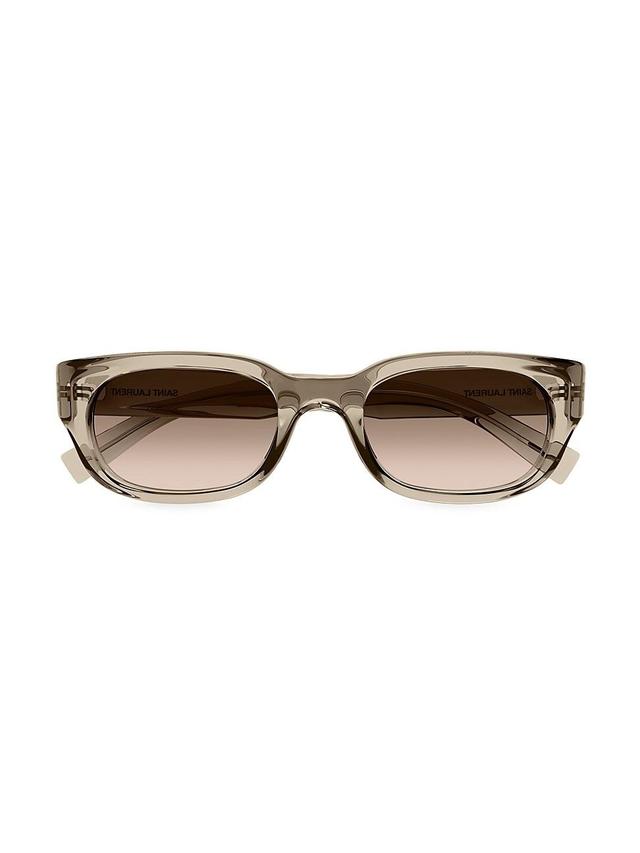 Womens Script Rectangular Sunglasses Product Image