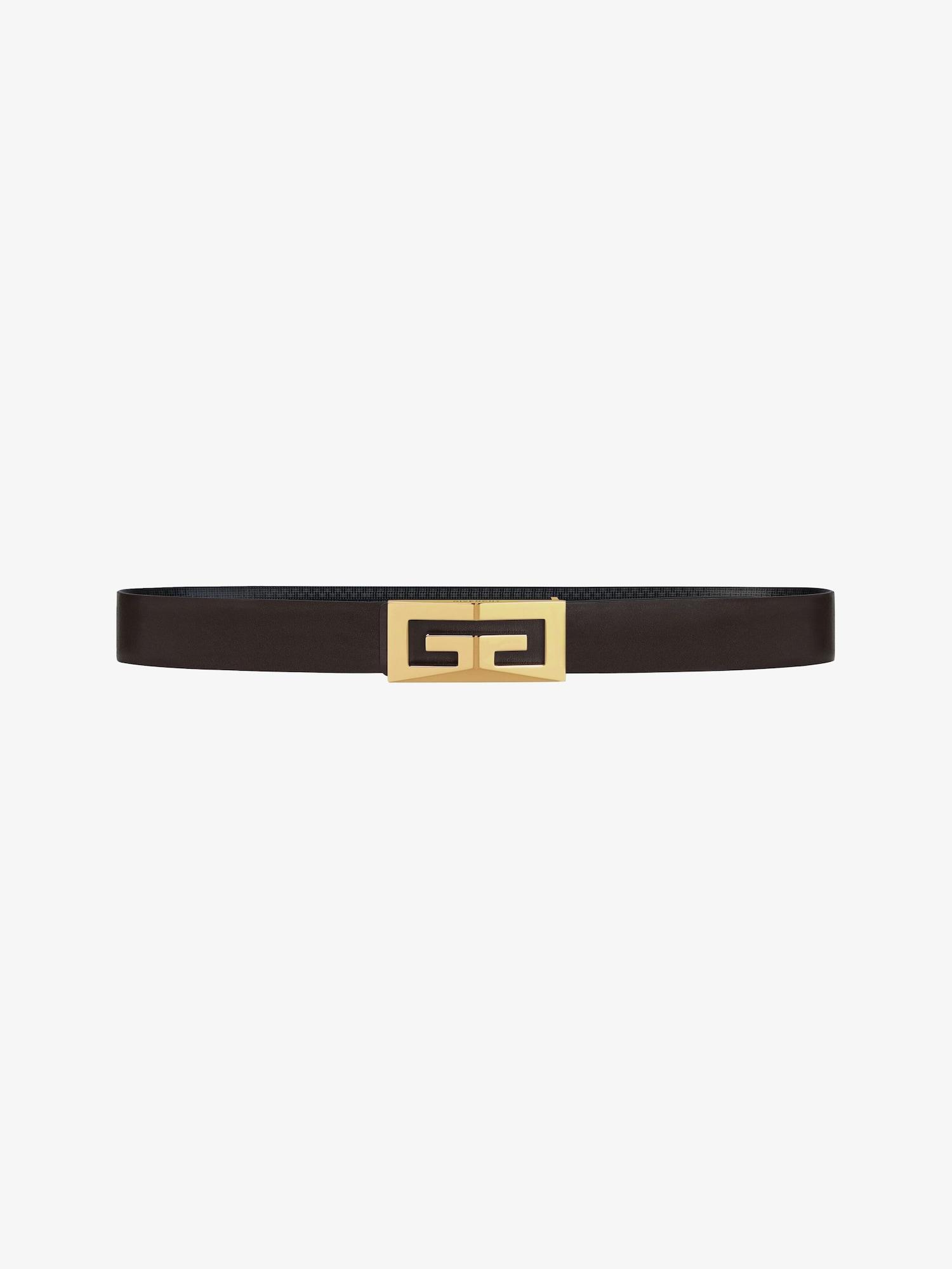 2G reversible belt in Micro 4G leather Product Image