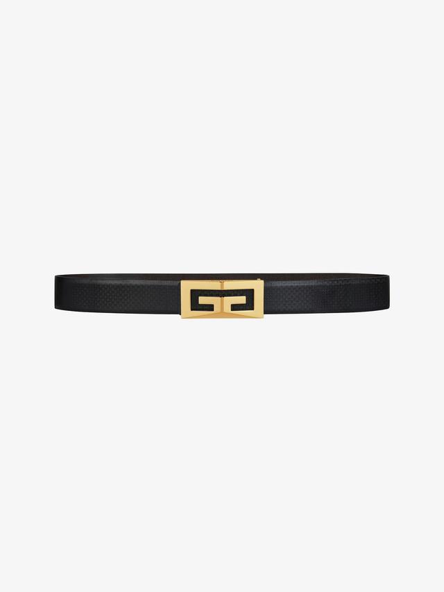 2G reversible belt in Micro 4G leather Product Image