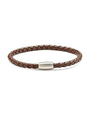 Mens Magnet Clasp Leather Bracelet Product Image