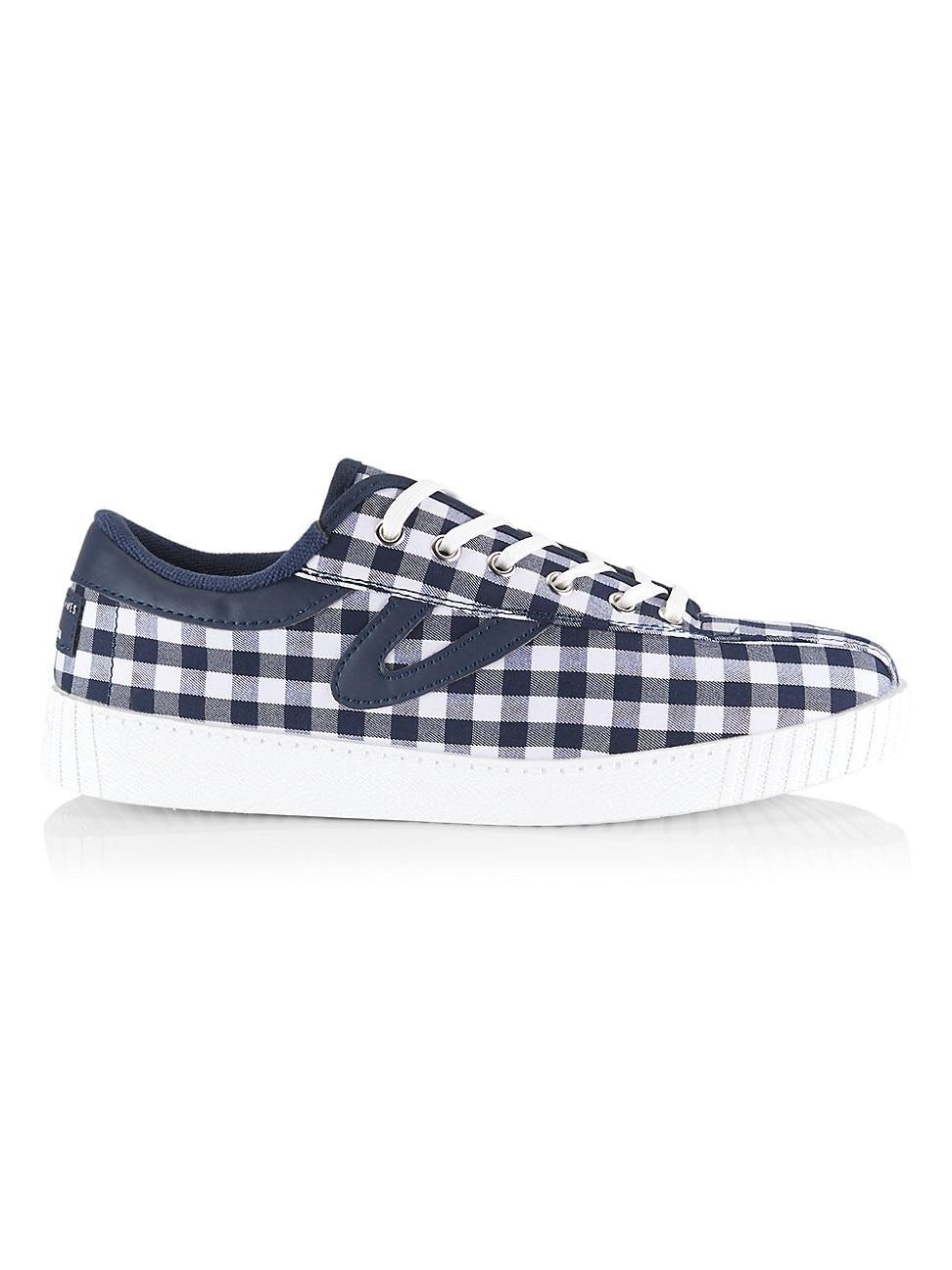 Womens Draper James x Tretorn Nylite Plus Gingham-Print Sneakers Product Image