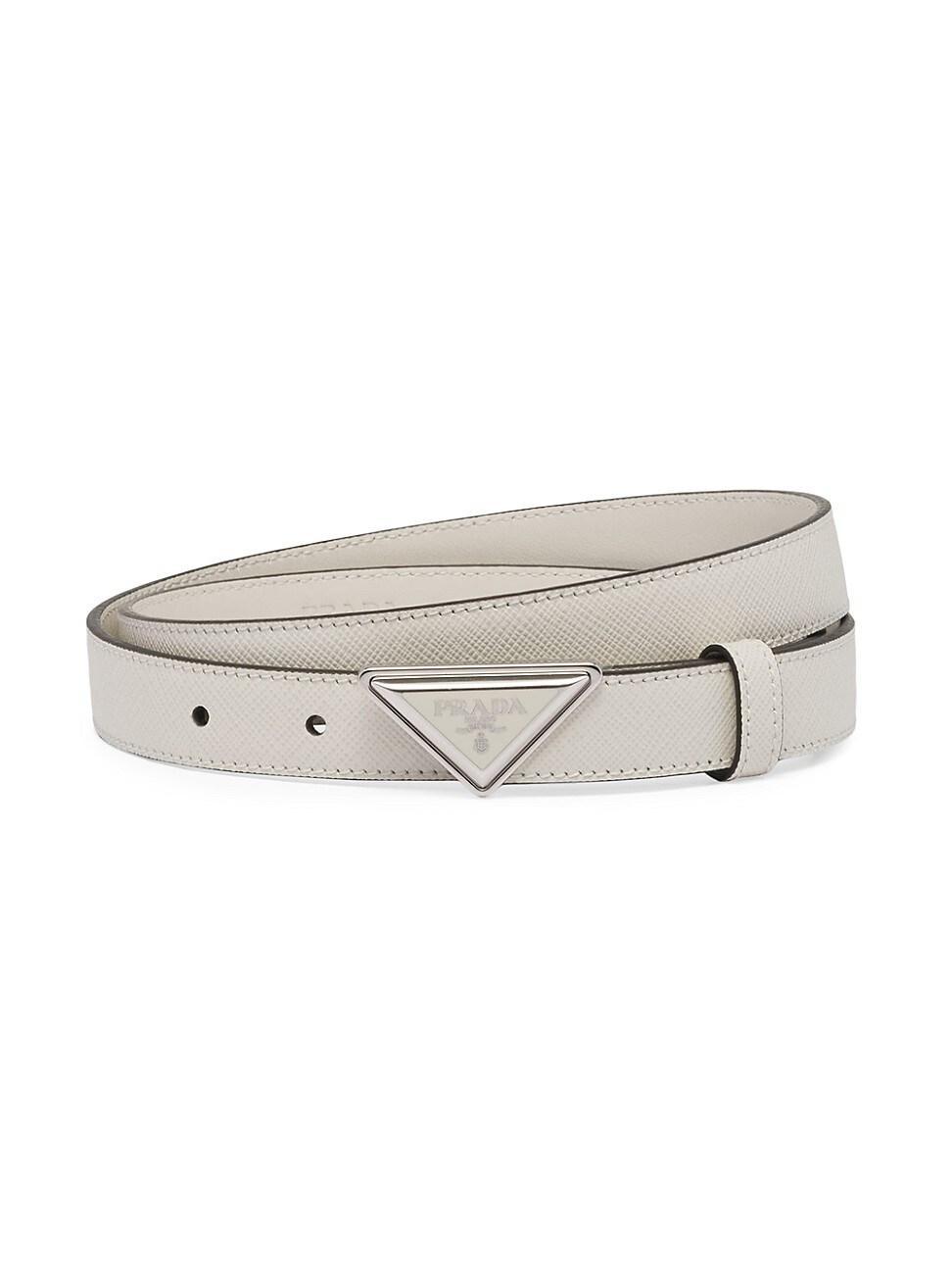 Womens Saffiano Leather Belt Product Image