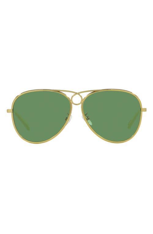 Tory Burch 59mm Pilot Sunglasses Product Image