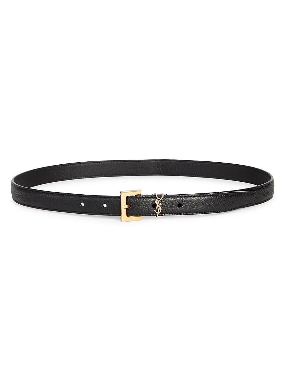 Womens Monogram Leather Belt Product Image