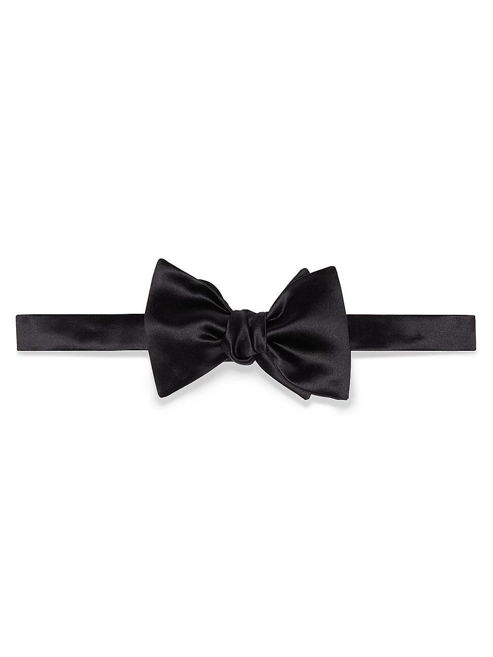 Mens Cotton and Silk Satin Bow Tie Product Image