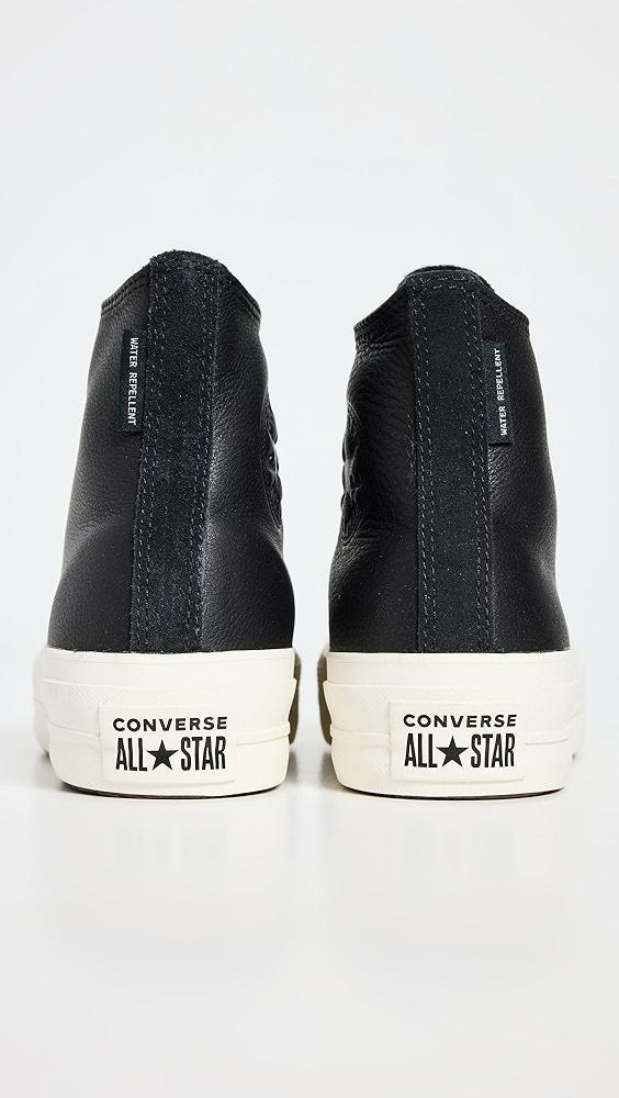 Converse Chuck Taylor All Star Lift Platform Water Repellent Leather Sneakers | Shopbop Product Image