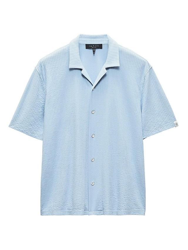 Rag & Bone Avery Gauze Shirt in Baby Blue Product Image