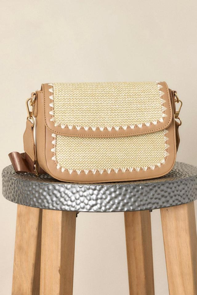 Golden Horizon Natural Woven Tan Handbag Product Image