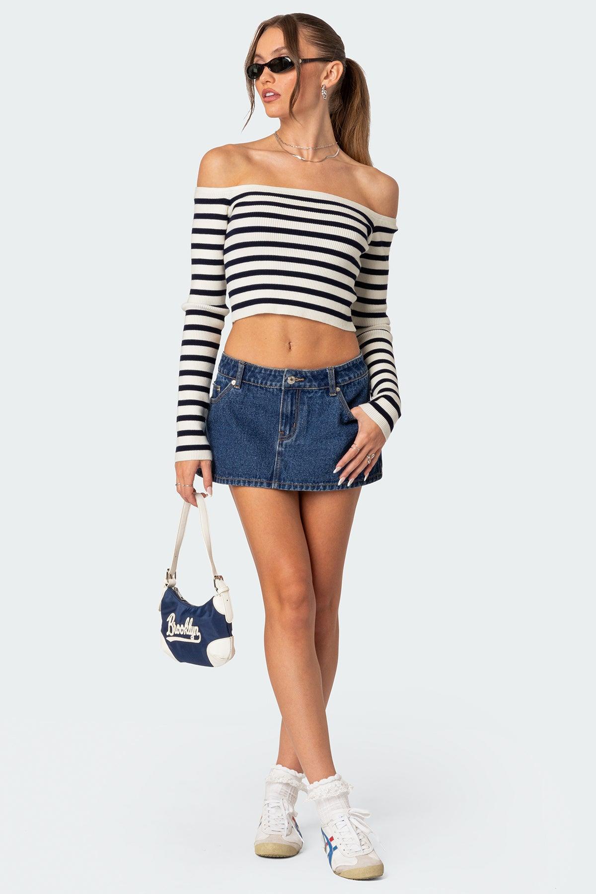 Miranda Off Shoulder Knit Top Product Image