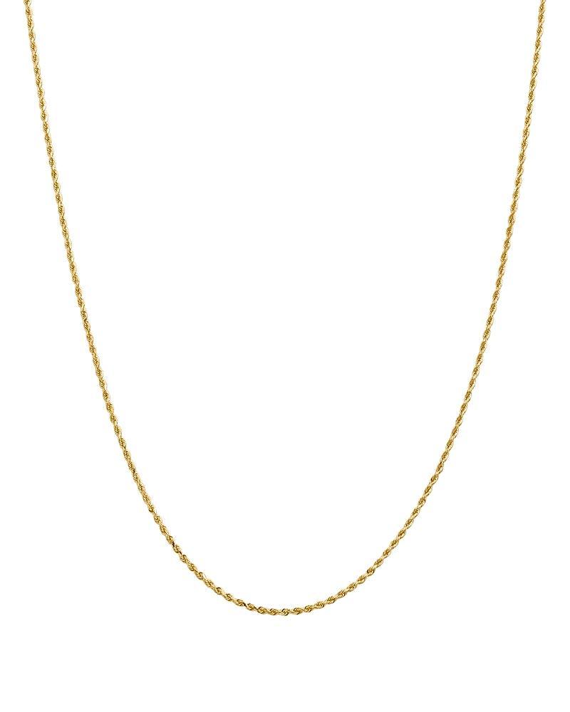 Bloomingdales 14K Yellow Gold 1.5mm Diamond Cut Rope Chain Necklace, 16 - 100% Exclusive Product Image