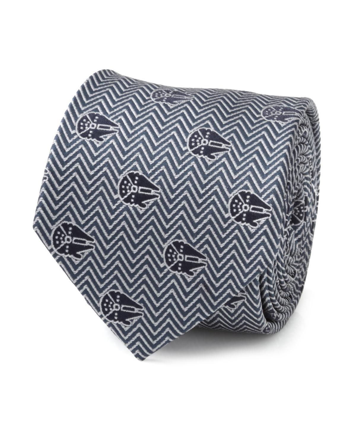 Star Wars Men's Millennium Falcon Herringbone Blue Tie Product Image