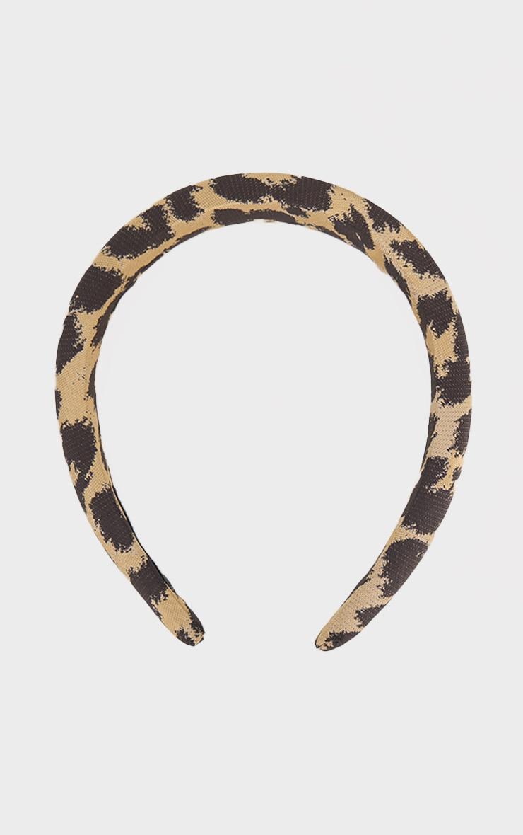 Leopard Print Padded Headband Product Image