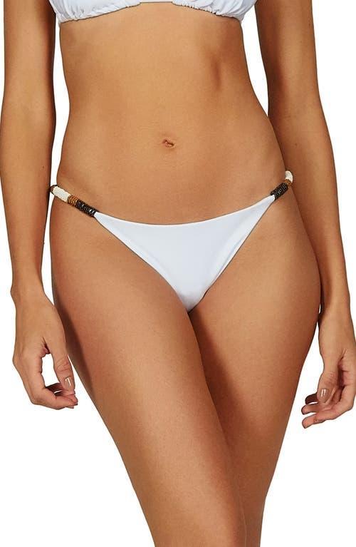 ViX Swimwear Ella Beaded Side Solid Bikini Bottom Product Image