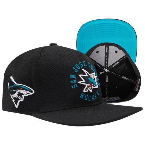 Pro Standard Mens Pro Standard Sharks Hybrid Snapback Cap - Mens Product Image