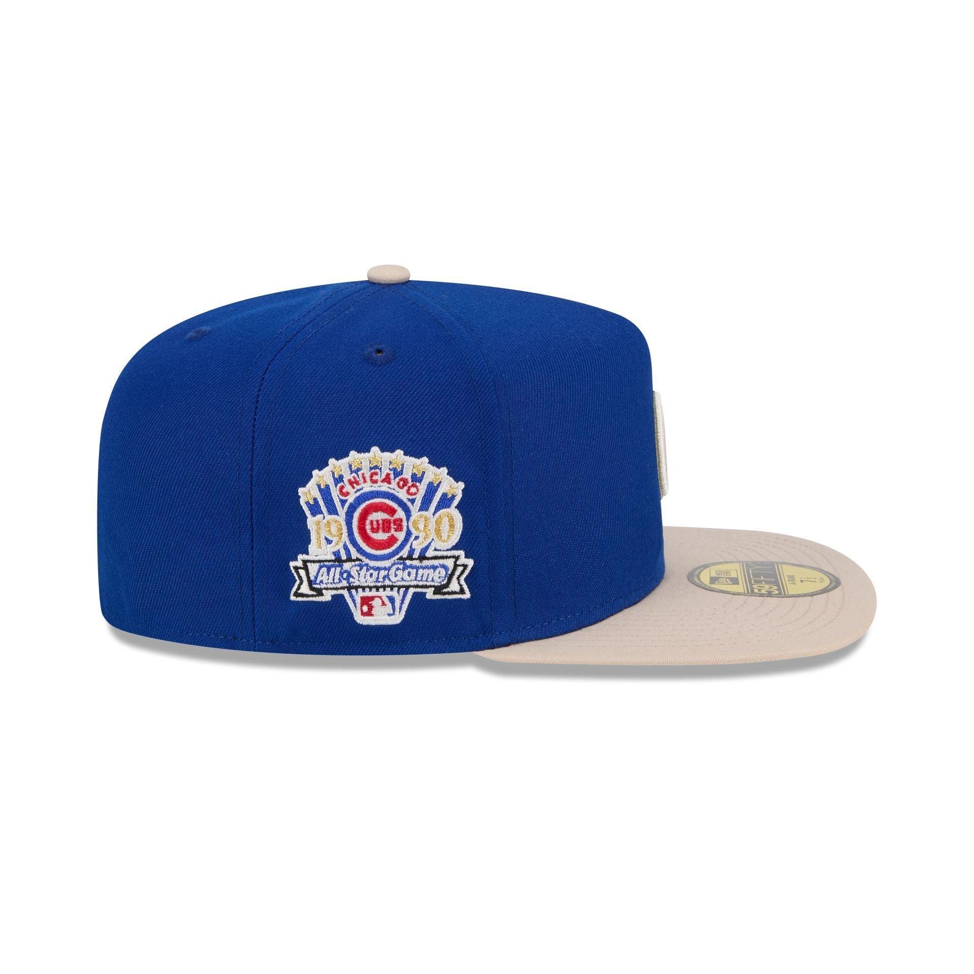 Chicago Cubs Canvas 59FIFTY A-Frame Fitted Hat Male Product Image