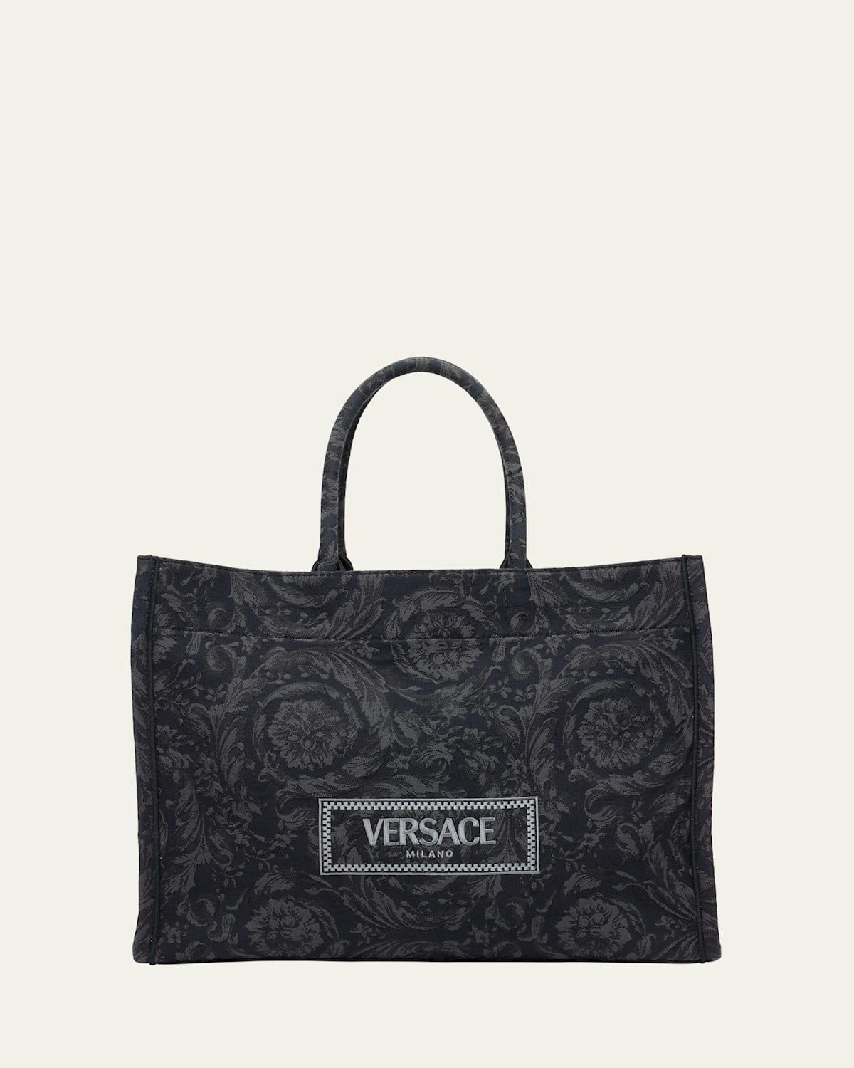 XL Jacquard Embroidered Canvas Tote Bag Product Image