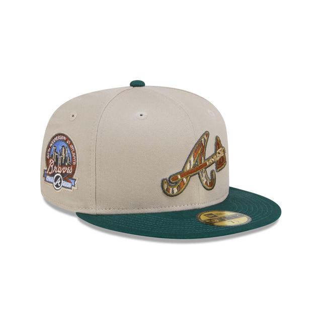 Atlanta Braves Earth Day 59FIFTY Fitted Hat Male Product Image