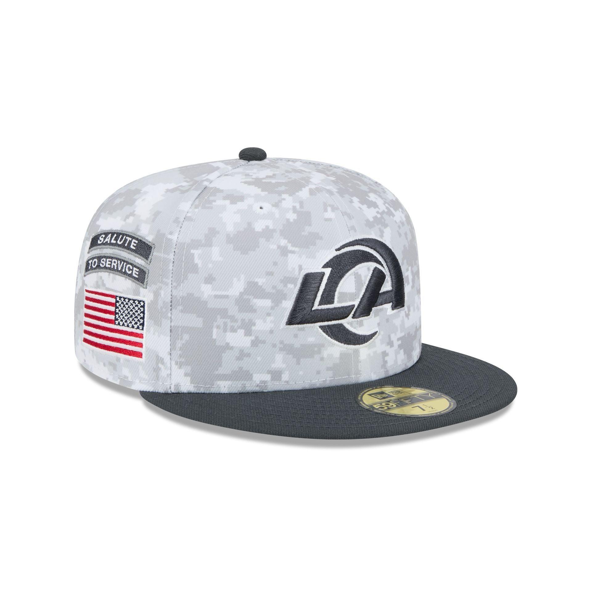 Los Angeles Rams 2024 Salute to Service 59FIFTY Fitted Hat Male Product Image