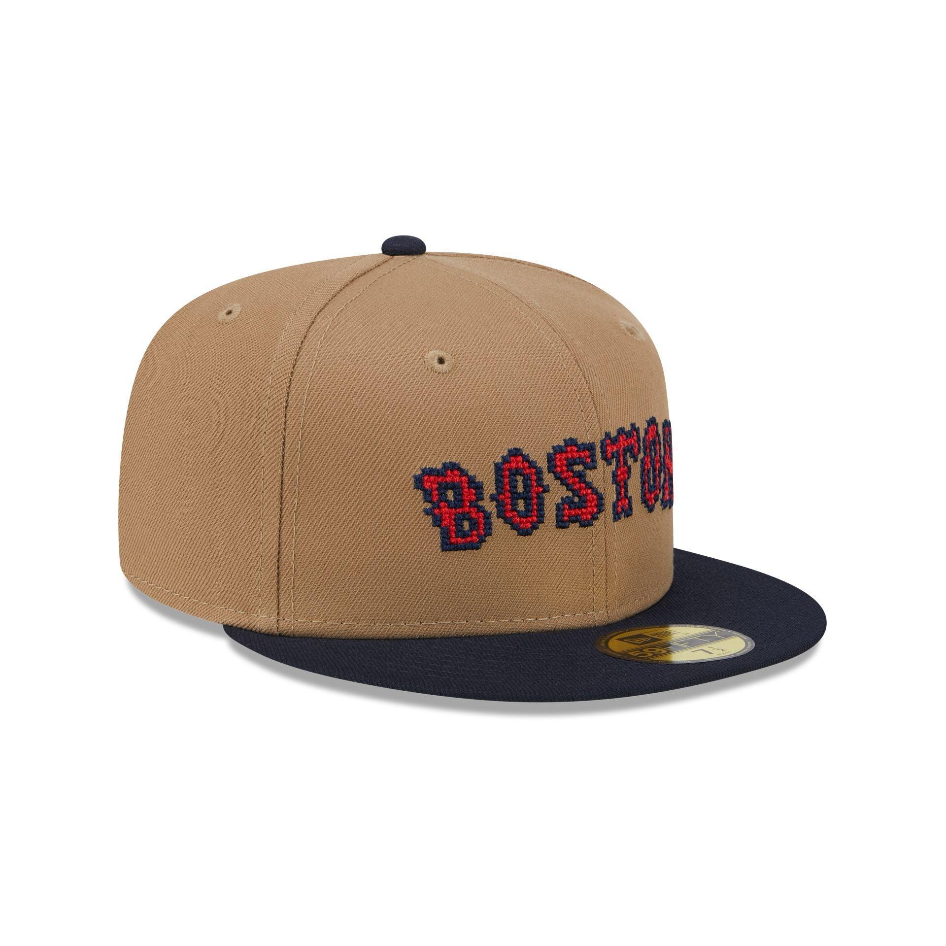 Boston Red Sox Classic 8-Bit Wordmark 59FIFTY Fitted Hat Male Product Image