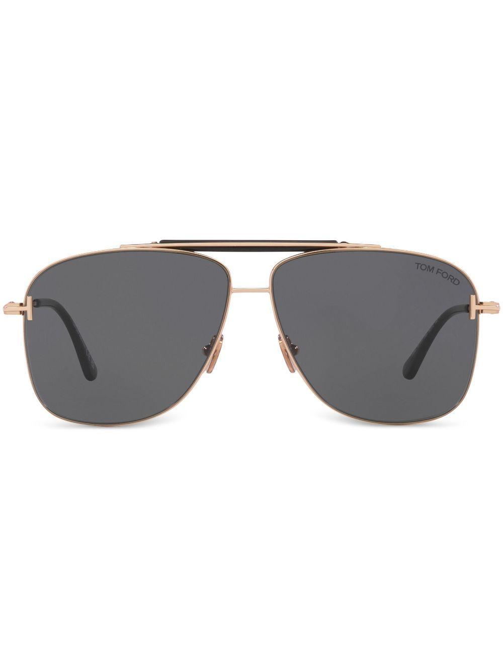 TOM FORD Jaden Sunglasses In Gold / Jade / Rose / Rose Gold Product Image