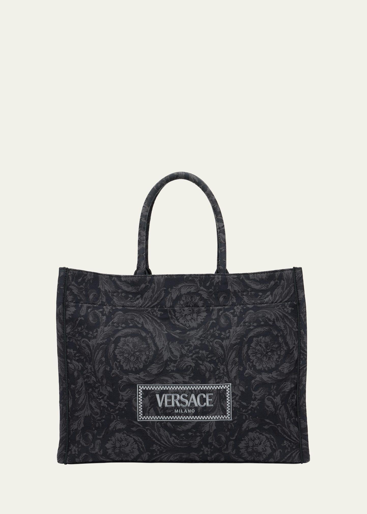 XL Jacquard Embroidered Canvas Tote Bag Product Image