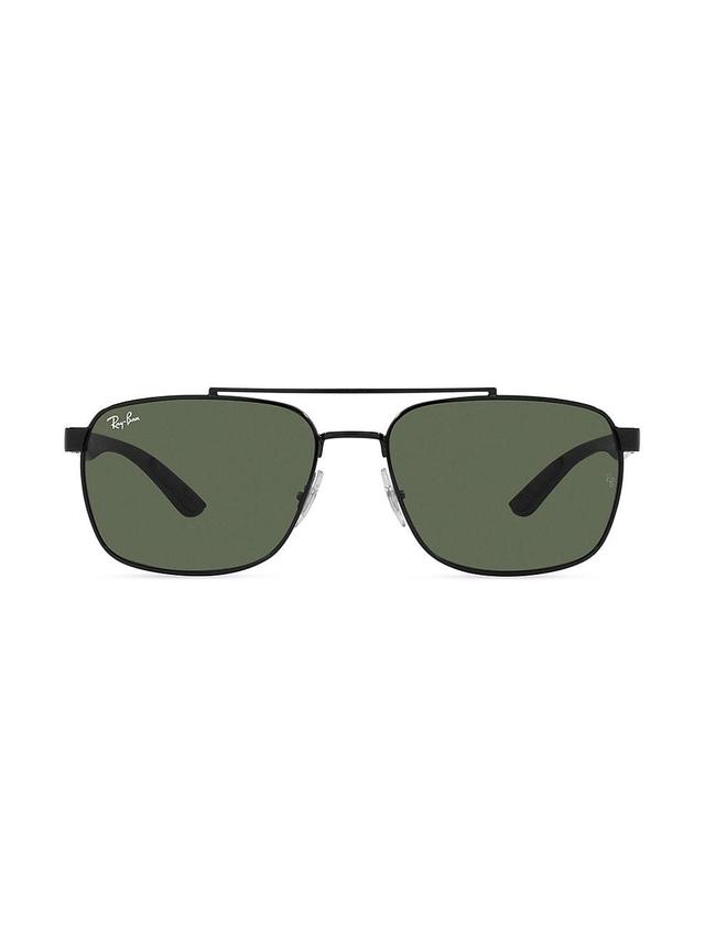 Mens RB3701 59MM Rectangle Sunglasses Product Image