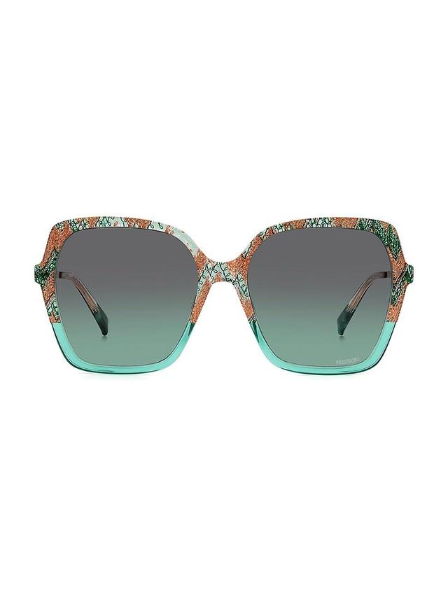 Womens 57MM Oversized Sunglasses Product Image