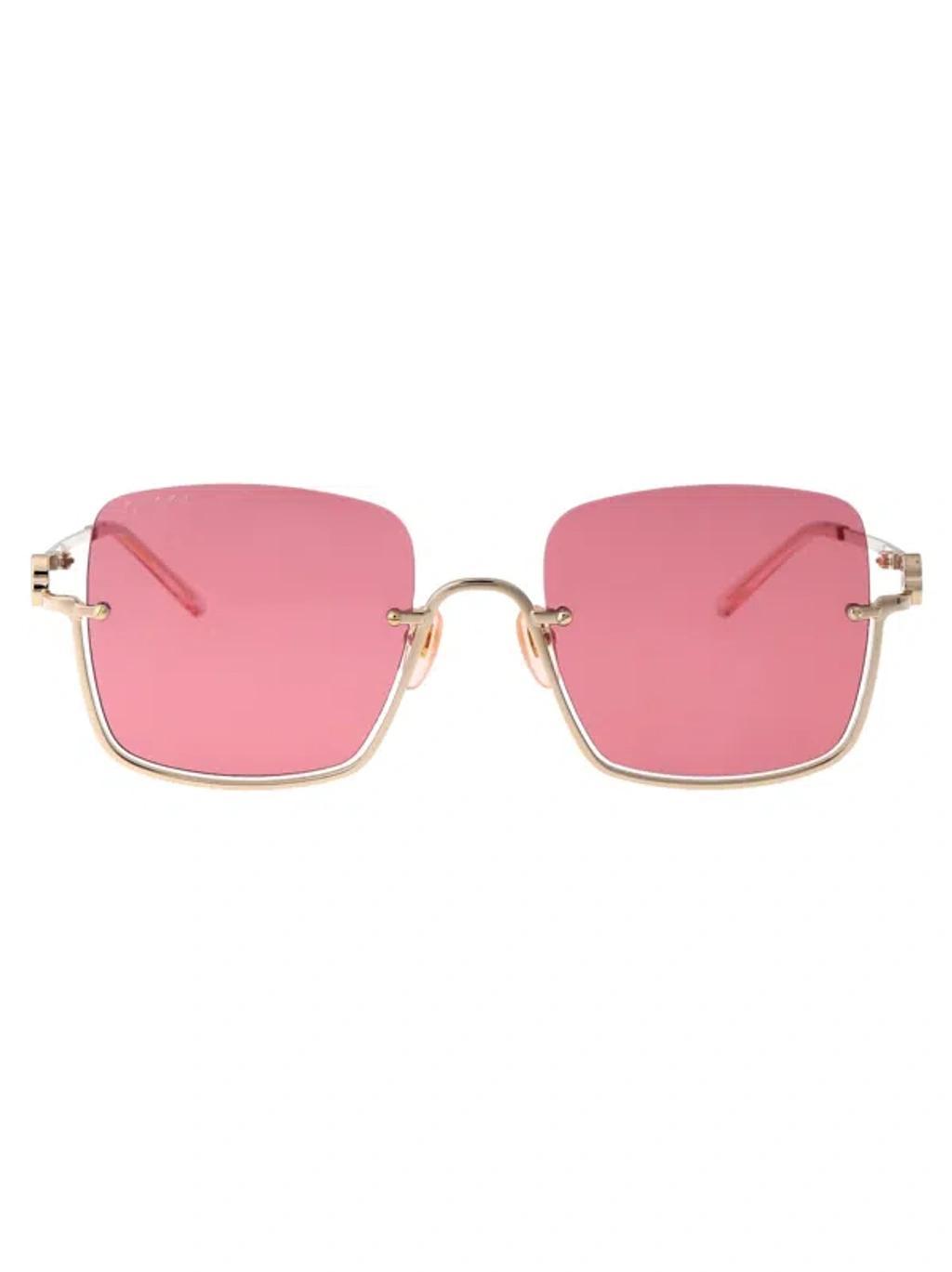 GUCCI Sunglasses In 003 Gold Gold Red Product Image