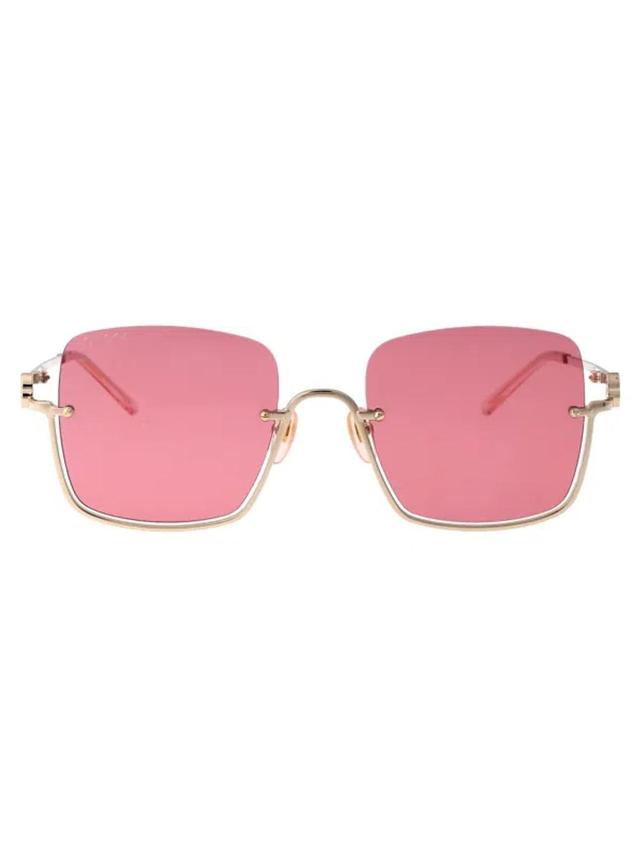 GUCCI Sunglasses In 003 Gold Gold Red Product Image