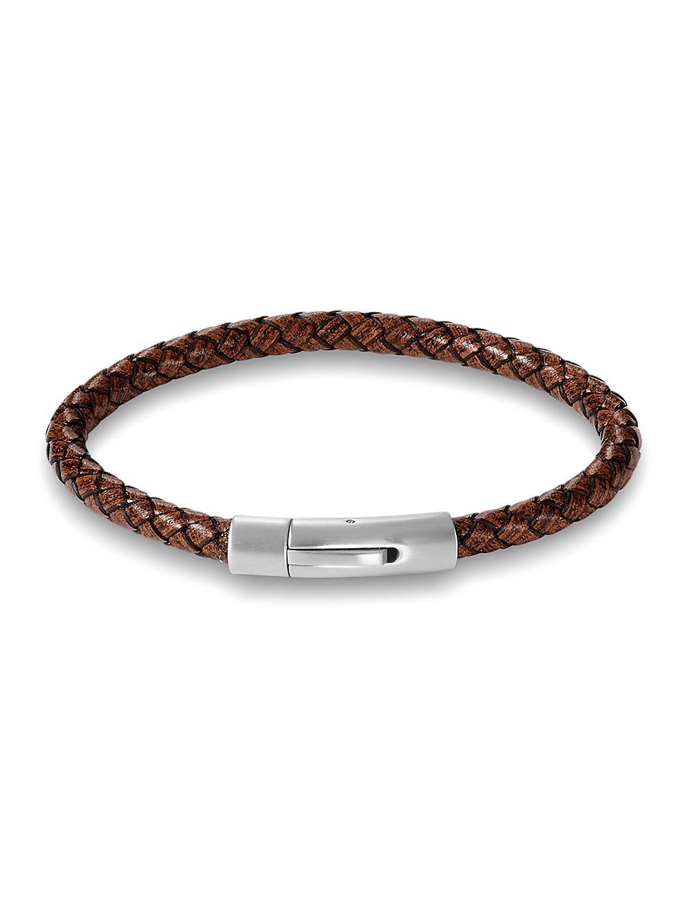 Woven Leather Bracelet Product Image