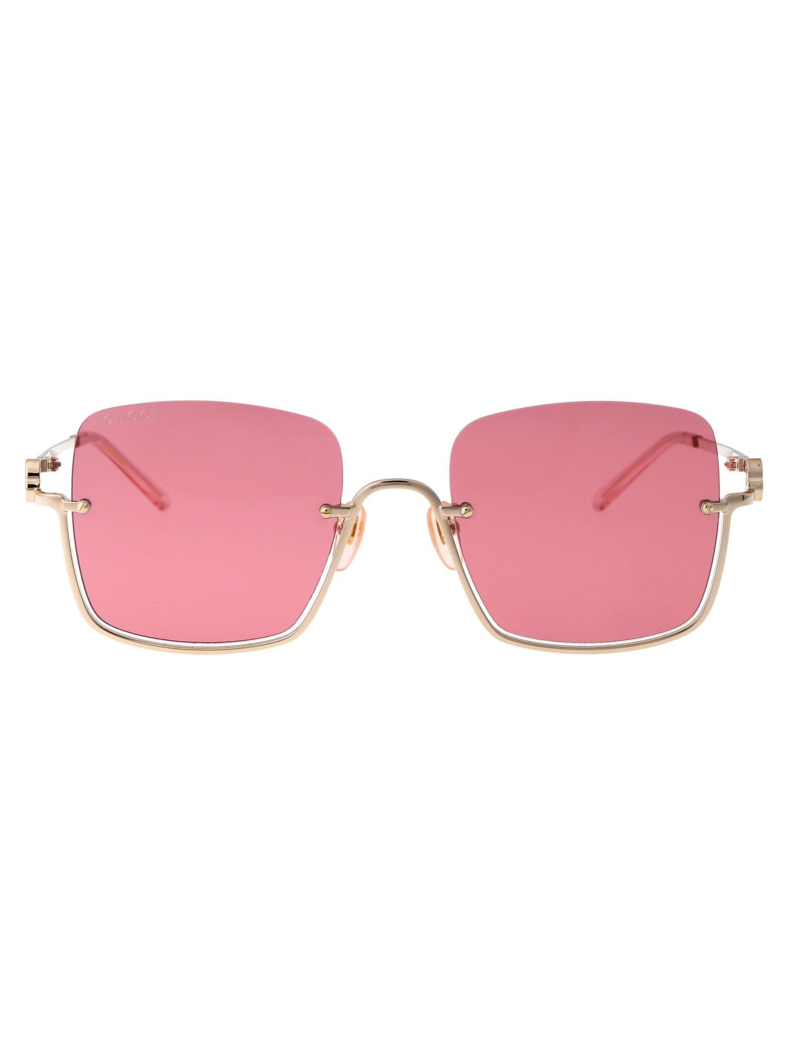 GUCCI Sunglasses In 003 Gold Gold Red Product Image