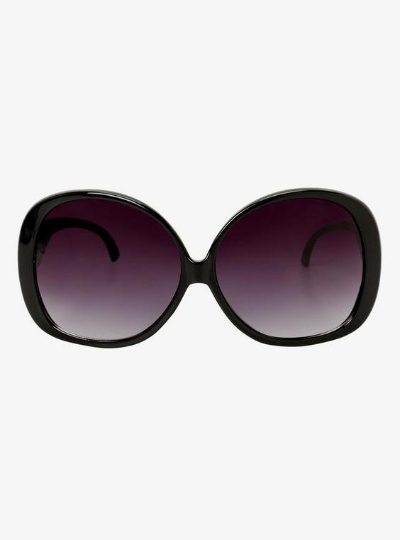 Black Rounded Square Sunglasses product image