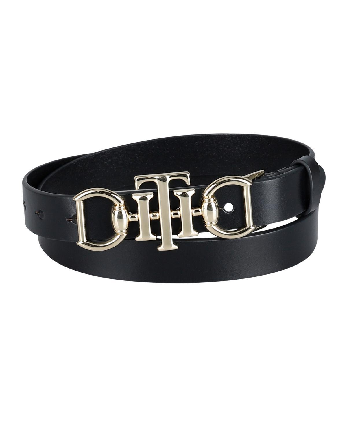 Tommy Hilfiger Womens Skinny Double Ended Horsebit Buckle Dress Casual Belt Product Image