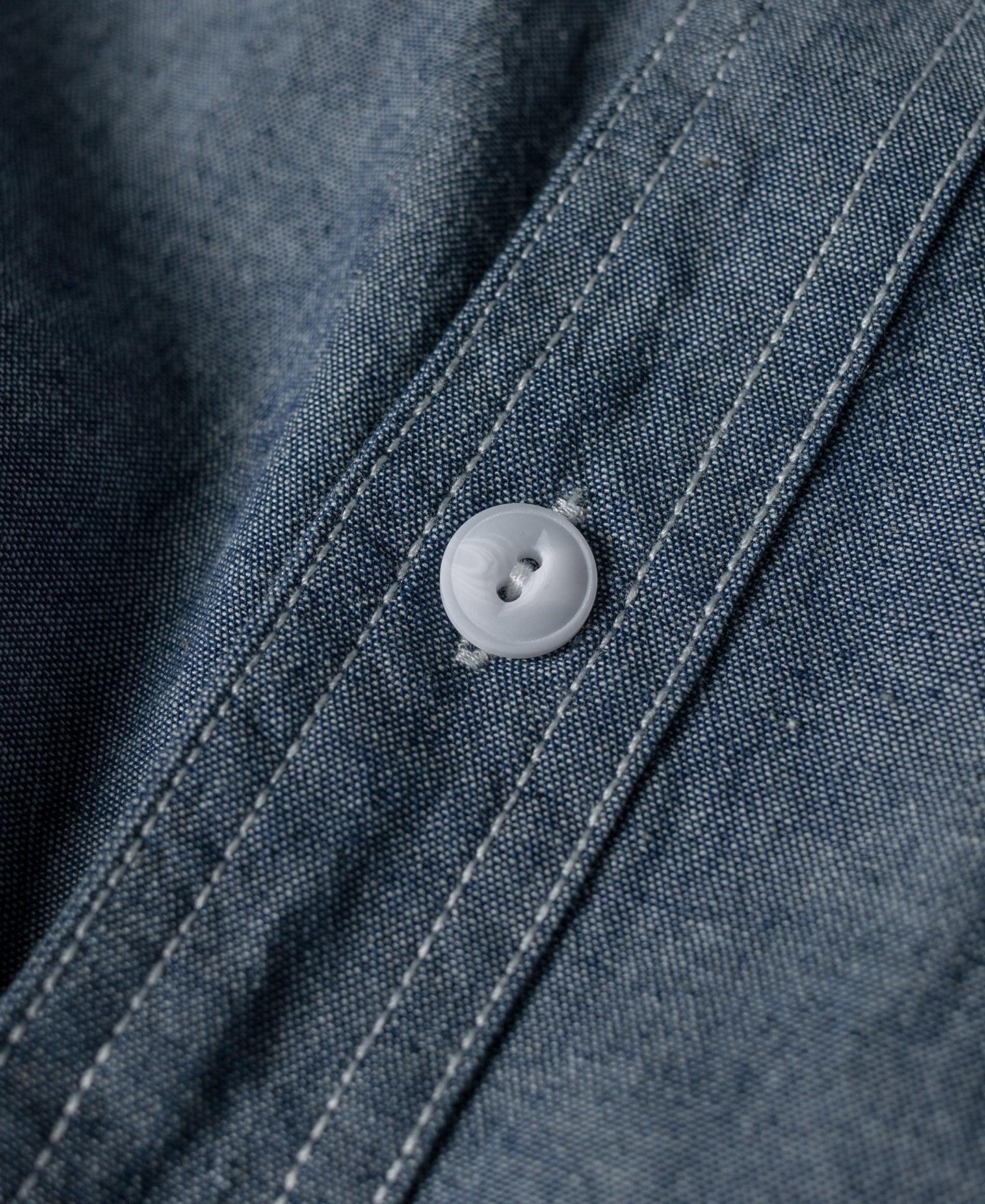 Chambray Short Sleeve Work Shirt Product Image