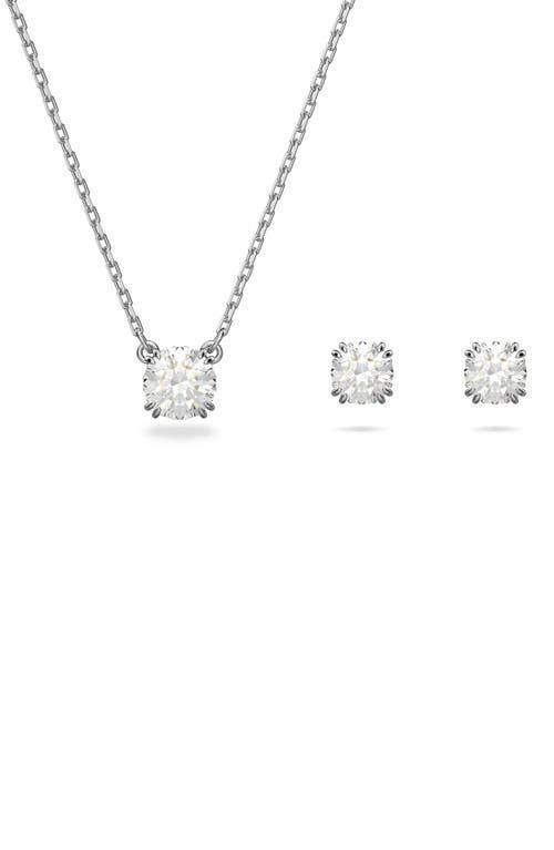 Swarovski Constella Stud Earrings & Necklace Set Product Image