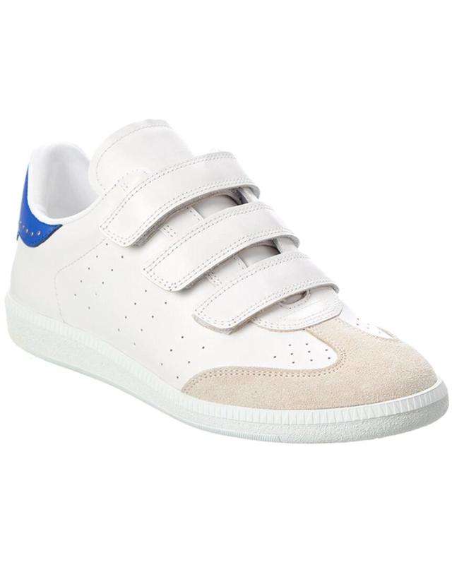 ISABEL MARANT Beth Leather Sneaker In White Product Image